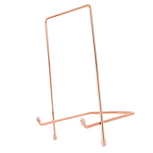 1pc Minimalist Iron Desktop Display Stand for Tablets Artwork and Books Metal Holder for Decor