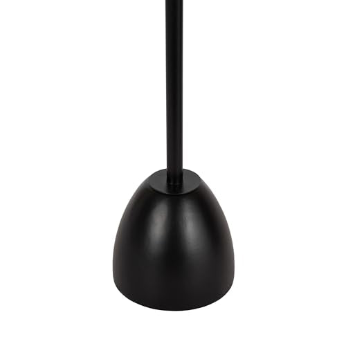 Kate and Laurel Acari Modern Pedestal Drink Table, 10 x 10 x 22, Clear Acrylic and Black, Decorative End Table with Scalloped Acrylic Tabletop for Use as Small Plant Stand or Cute Living Room Accent