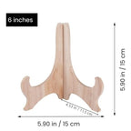 RTeng Multi-Purpose Wooden Display Stand - 6 Inch - size: 6 Inch