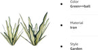 Metal Agave Plant Garden Art, 2 Pack Tequila Rustic Sculpture, Rustic Metal Agave Plants Garden Lawn Home Ornaments, for Yard Stakes, Garden Figurines, Outdoor Patio (2 PCS Green with Light) - color: 2 Pcs Green With Light