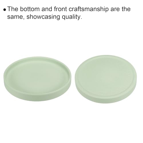PATIKIL 6 Inch Round Ceramic Plant Saucer, Plant Saucer Tray Flower Planter Drip Tray for Indoors Outdoors Patio Balcony, Mint Green - color: Mint Green