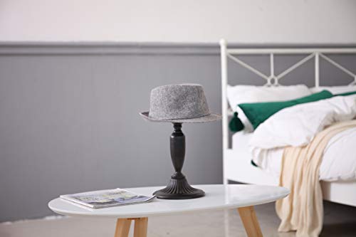 Owlgift Vintage Style Dome Shape Removable Metal Hat Rack, Cap, Wig Storage Holder Display Stand, Black (2pcs) - color: Set 2pcs Black