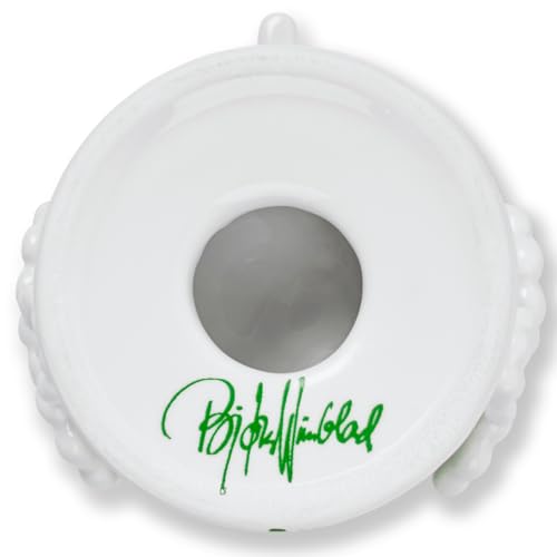 Bjørn Wiinblad Eva Candleholder | Hand-Painted Glazed Ceramic | Light Green | 3.7 in