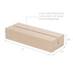 UNIQOOO 20 Pack 4" Birch Wood Stands for Wedding Acrylic Sign, Wood Table Number Holders for 1/8 Thick Acrylic Sheets | Wedding Display Stand, Card Holder, Great for Bar Menu, Retail Sign, Party and Events - color: Birch 20 pack