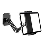 Tablet Wall Mount Holder, Aluminium Extendable iPad Wall Holder, with 360°Rotating Base Adjustable and Foldable for iPad Pro Air Mini, Galaxy Tab, All 4.7-13" Phones and Tablets - size: Long