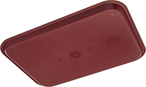 Carlisle FoodService Products CT121661 Café Standard Cafeteria / Fast Food Tray, 12" x 16", Burgundy - color: Burgundy
