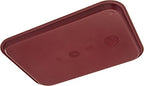 Carlisle FoodService Products CT121661 Café Standard Cafeteria / Fast Food Tray, 12" x 16", Burgundy - color: Burgundy