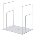 Minimalist Style Bookends Metal Adjustable Books Holder Stand Book Rack Desk Bookend - Rectangle, White - color: Rectangle, White