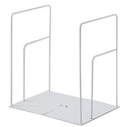 Minimalist Style Bookends Metal Adjustable Books Holder Stand Book Rack Desk Bookend - Rectangle, White - color: Rectangle, White