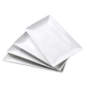14 inch Ceramic Serving Platter - Rectangular Serving Trays Set of 4, Large Embossed Plates, Porcelain White Platters for Steak, Appetizer, Dessert, Tacos, Housewarming, Oven Dishwasher Safe