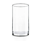 CYS EXCEL (H:12" D:6") Large Cylinder Clear Glass Vase for Wide Bouquet Flower Vase Centerpieces Display Hurricane Floating Candle Holder - size: H-12" D-6"
