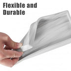 2PCS(7.87” L and 11.8” L) Silicone Soap Dispenser Tray, Kitchen soap Caddy countertop, Toilet, Tray for Scrubber, Lotion Bottles, Perfume, Jewelry, Candle, Key Trinket Ring-White Marble - color: Marble Gray（small 7.87”&large 11.8”）