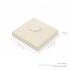 Oirlv Microfiber Jewelry Display Tray Necklace Display Stand Necklace Holder(Beige) - color: Necklace Bust P13416