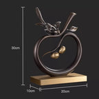 Statue Decorations Light Luxury High-end Copper Ornaments Home Foyer Decorations High-end Office Ornaments Home Decor Object