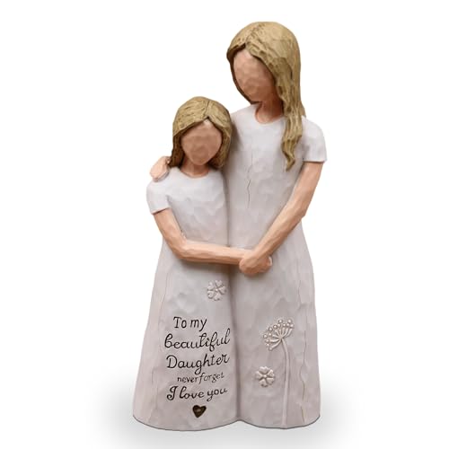 Daughter Gifts from Mom, Daughter Birthday Gifts, Sculpted Hand-Painted Figurine - color: Daughter Gifts