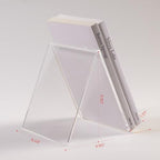 Acrylic Book Stand, Book Display Holder 6 x 8, Clear Acrylic Display Easel Transparent Display Stand Holder Tablet Holder for Album, CD, Magazine, Picture, Plate, Artworks, Phone, Tablet - size: 6" x 8"