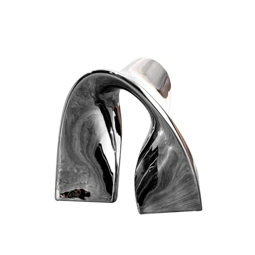Cool Stuff to Put on Shelves Abstract Art Sculpture Decoration Decoration Living Room for Bedroom Table Decoration Office Apartment Sculptures and Statues Decor Room Decor Aesthetic(02 Silver) - color: 02 Silver