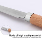 COHEALI 6Pcs Pottery Sculpting Tools Set - Professional Clay Carving Knives with Stainless Steel Blades - Detailing & Trimming Tool for Ceramics, Polymer Clay, DIY Modeling & Woodworking
