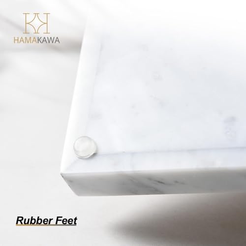 Large Bathroom Vanity Tray, Real Natural Marble Tray 12 inch, Carrara White Stone Toilet Tank Trays, Modern Dresser Trays, Countertop Organizer for Kitchen Counter, Soap Dispenser - color: Carrara White 12-in Rect