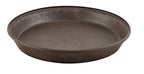 PSW Pot Collection AP35C 14-inch Plastic/Stone/Wood Composite Plant Saucer Drip Tray – No Drainage Hole (Drillable), Indoor/Outer Water Tray, Chocolate - color: Chocolate, size: 14-Inch