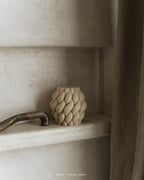 LAWA Knot Ball Candle - Large Beautiful Handmade Pillar Scented Soy Wax Elegant Bubble Aesthetic Candle Housewarming Gift Home Room Shelf Decor Idea Moon Gray - color: Moon Gray