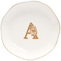 Ceramic Jewelry Tray Initial Ring Dish Personalized A-Monogrammed Engagement Wedding Gifts,Decorative Jewelry Holder for Friends,Sister,Birthday Mother's Day Christmas for Women,Ceramic White - style: A