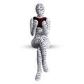 Reading Lady Statue, Lady Statue Decorative Female Figurine Thinker Statue Aesthetic Sculpture for Room Decor, Bookshelf, Desk, Modern Abstract Decor (F) - style: F