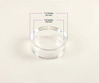 Party Zealot 30 pcs Large Acrylic Clear Baseball Stands 1-5/8" Size Display Holders for Large Round Object Soccer Softballs - size: Stand: 1.77 in-30 pcs
