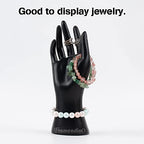 Framendino, Female Mannequin Hand Jewelry Display Holder Stand for Bracelet Necklace Ring Plastic (Black, 2 Pack) - color: Black, size: 2 Pack