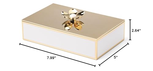 kate spade new york Make It Pop Large Floral Box, Gold - style: Floral Box