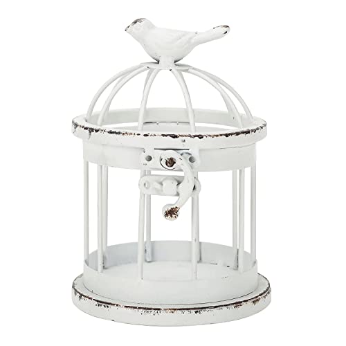 Bird Cage Shaped Metal Tea Light Candle Holder Farmhouse Decorative Candle Holder Vintage Tea Light Holder for Home Table Centerpiece Decoration - 3.54"x3.54"x5.51"