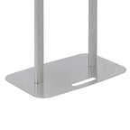 Acrylic Podium Stand, Church Pulpit Podium with Adjustable Angle Clear Lecterns & Pulpits for Schools Churches Conference Rooms, Floor Standing Modern Spraying Treatment Process - color: Clear+silver