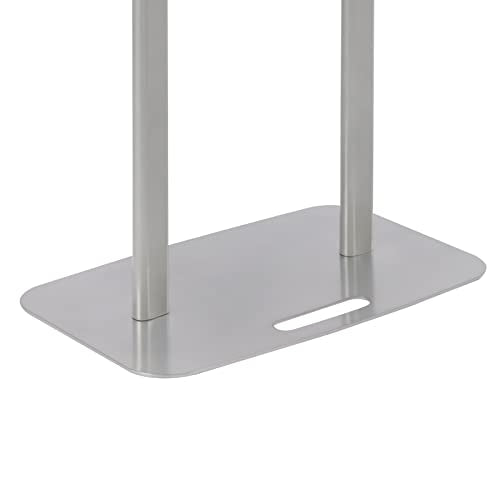 Acrylic Podium Stand, Church Pulpit Podium with Adjustable Angle Clear Lecterns & Pulpits for Schools Churches Conference Rooms, Floor Standing Modern Spraying Treatment Process - color: Clear+silver