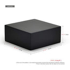 Oirlv Solid Wood Minimalism Style Jewelry Display Stand Showcase Jewelry Organizer Black Square Holder (SM05303) - color: SM05303