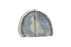 Nature's Decorations Agate Geode Bookends with Rubber Bumpers Premium Quality 3 to 5 lbs Set of Non-Skid Book Stopper for Books, Shelves, Office, Home Decor (Undyed Natural Stone)