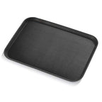 New Star Foodservice Restaurant Grade Non-Slip Tray, Plastic, Rubber Lined, Rectangular (Black, 16-Inch x 22-Inch) - color: Black, size: 16-Inch x 22-Inch