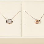 Oirlv Microfiber Jewelry Pendant Display Tray Jewelry Necklace Organizer Display Tray(Beige) - color: 8 Necklaces P13404