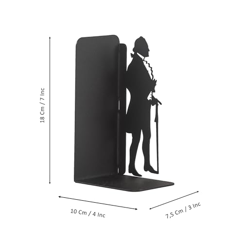 George Washington and Abraham Lincoln Bookends, American Icons Themed Book Stand, Decorative Greatest President Bookend, Presidential Silhouette Book Ends, Historical American Leaders Metal Bookend