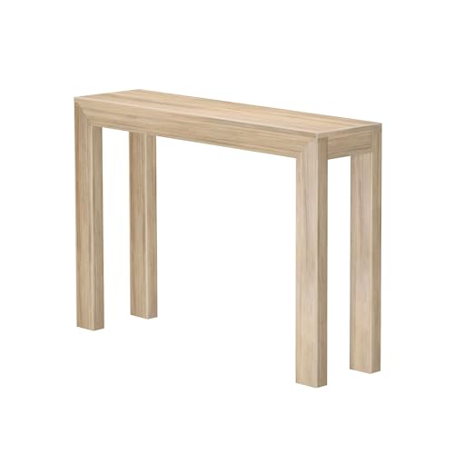 Plank+Beam Modern Solid Wood Console Table, 46.25 Inch, Sofa Table, Narrow Entryway Table for Hallway, Behind The Couch, Living Room, Foyer, Easy Assembly, Blonde - color: Blonde, size: 46 Inch
