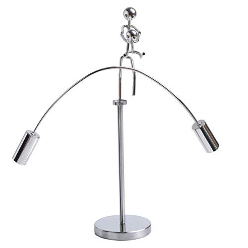 Sunnytech Weight Lifting Stainless Physics BalanceTumbler Kinetic Art Balancing Decompressive Science Psychology Home Offic Decor Desk Decor Toy WJ161 - style: WJ161