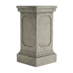 Christopher Knight Home Classic Square Flower Stand 25.75" Pedestal Plant Stand Indoor Outdoor Display Table for Ferns Orchids Sculptures with MGO Construction Brushed Finish, Light Gray - size: 25.75"