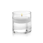 WGV Cylinder Vase, 4" W x 4" H, Floral Container, Glass Candle Holder Centerpiece Planter Terrarium for Wedding Party Event, Home Office Decor, Clear, 1 Piece - size: 4"x4"H