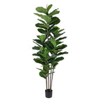 Yepdin Faux Fiddle Leaf Fig Tree 6 FT - Artificial Ficus Tree with Tall Artificial Plants Large 69 Fiddle Leaves - Lifelike Fake Trees for Home Decor Living Room Indoor Outdoor - style: 6 FT