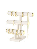 Bracelet Holder Stand,Bracelet Organizer Display for Selling,Bangle Organizer for Women,Watch Storage Holder for Men,Jewelry Business Supplies (Style 1 （Beige 3 Tier ）) - style: Style 1 （Beige 3 Tier ）