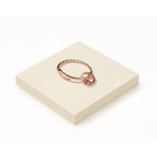 Oirlv Velvet Minimalism Style Jewelry Display Stand Showcase Jewelry Organizer Square Holder(White) - color: Square Base P13418