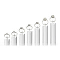 Oirlv Acrylic Jewelry Display Stand Ring Showcase Display Holder 7 PCS Rings Stand (Transparent) - color: Transparent