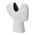 Bloomingville Modern Terracotta Abstract Vase, Grey - color: Distressed Grey