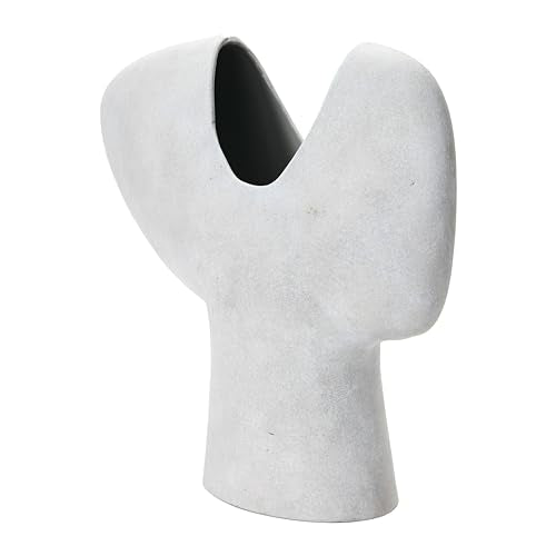 Bloomingville Modern Terracotta Abstract Vase, Grey - color: Distressed Grey