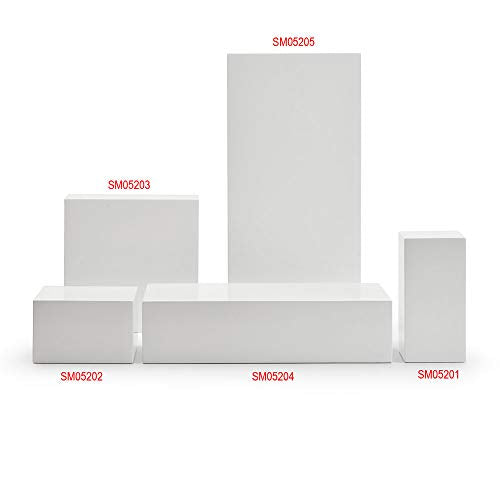 Oirlv Solid Wood Minimalism Style Jewelry Display Stand Showcase Jewelry Organizer Square Holder (SM05205) - color: SM05205