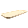 Jiozermi 14.17" Bamboo Serving Tray Tea Serving Tray Bamboo Vanity Tray Counter Tray Bathroom Tray Kitchen Sink Tray Bamboo Tray for Perfume Tea Food Candles - size: 14.2" x 5.9" x 0.8"